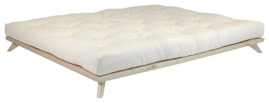 Pat matrimonial Karup Design Senza Bed Natural, 160 x 200 cm