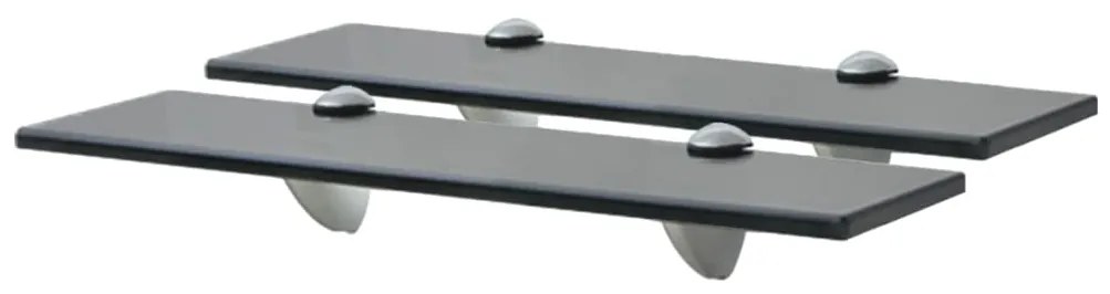 vidaXL Rafturi suspendate, 2 buc,. 40 x 10 cm, sticlă, 8 mm