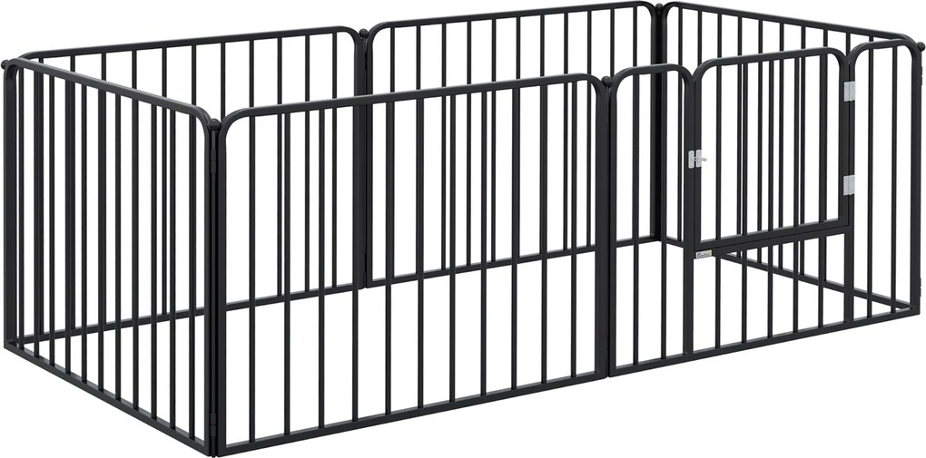 PawHut Tarc de Joaca Rezistent pentru Caini din 6 Panouri pentru Animale de Companie | Aosom Romania