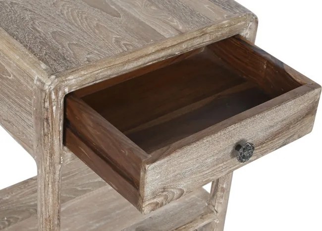 Set 3 console din lemn de tec reciclat, finisaj natural, „Origin”