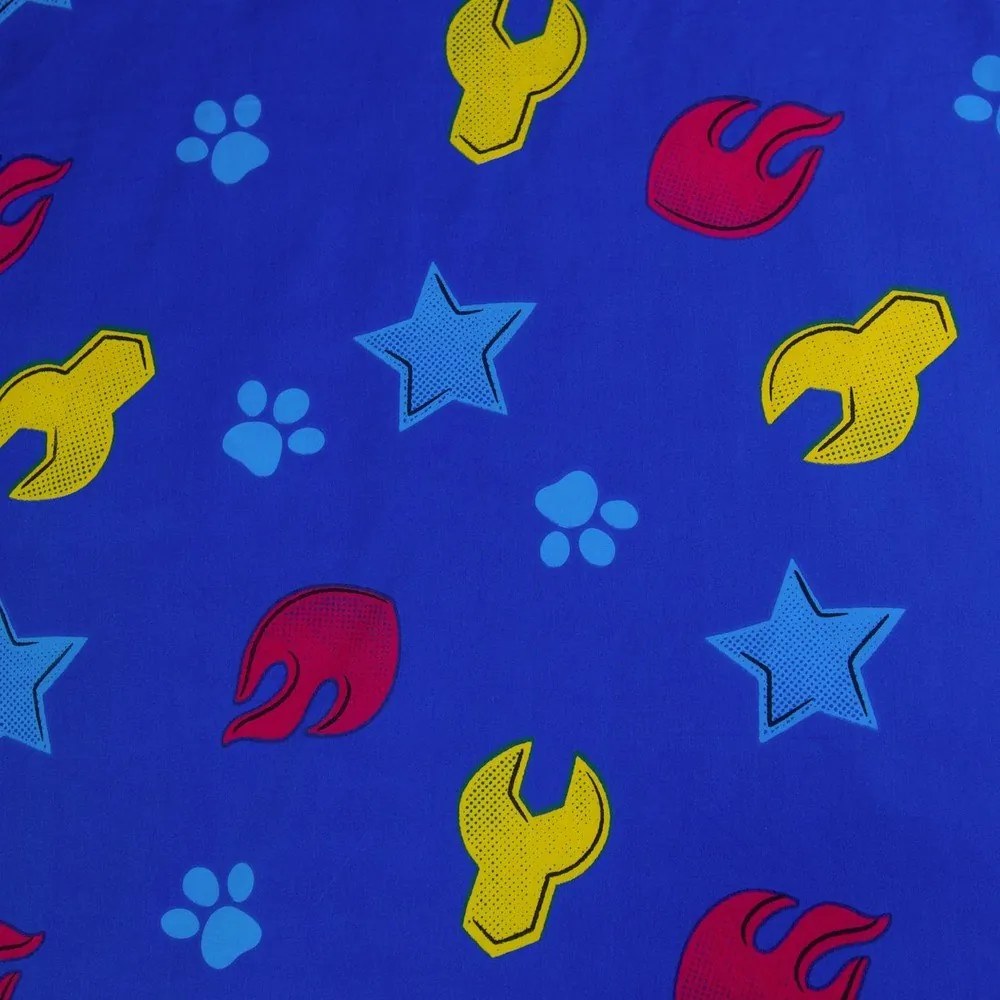 Lenjerie de pat pentru copii albastră din bumbac pentru pătuț 100x135 cm Paw Patrol "Pawsome days ahead" – Jerry Fabrics