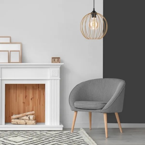 Lustră pe cablu ZOYA 1xE27/60W/230V alamă