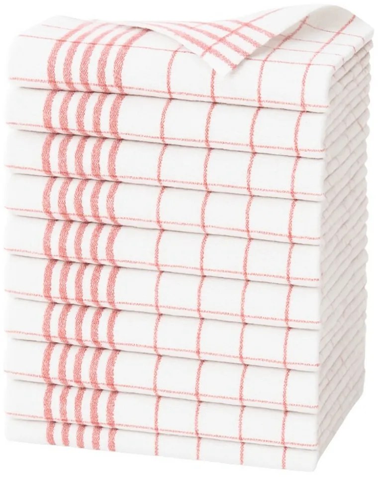 ARÔME HOME Șervețel de bucătărie roșu, 50 x 70 cm,set de 10 bucăți