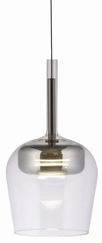 Pendul LED Smart cu Telecomanda, CCT, Sticla, Argintiu, Q-KON