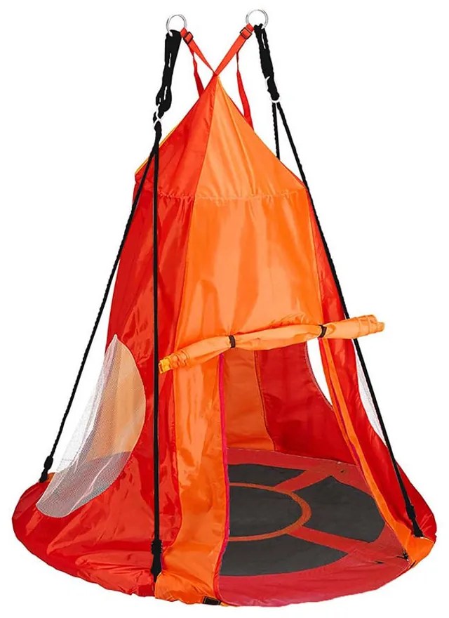 Leagan cuib-110 cm-rosu-cu cort