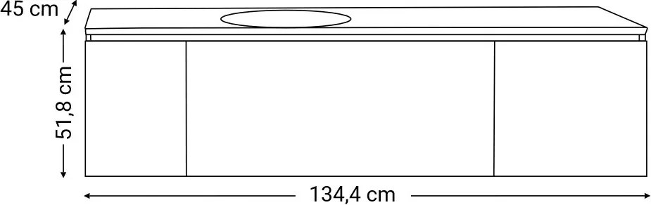 Mobilier complet de baie Tunis 135