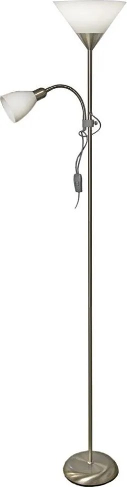 Lampadar WENDY 1xE27/100W/230V + 1xE14/40W crom mat