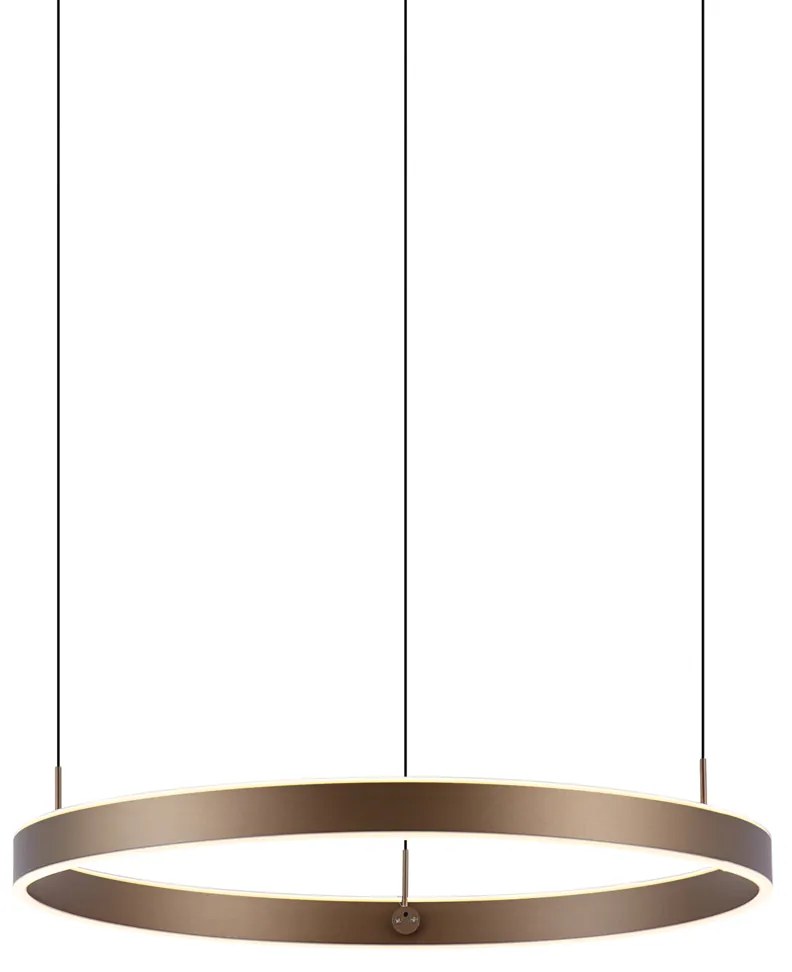 Lampă suspendată de design bronz închis cu dimmer în 3 trepte - Titmus