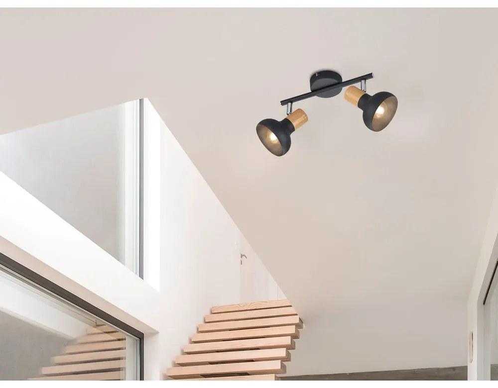 Spot negru mat ø 10 cm Latika – Trio