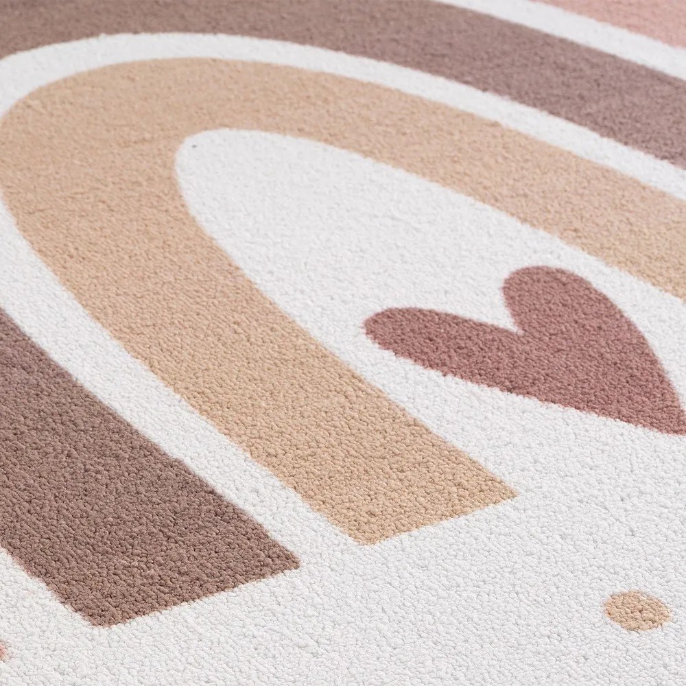 Covor pentru copii crem lavabil 140x200 cm Coco 1132 – Ayyildiz Carpets