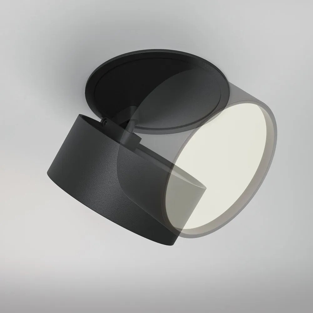 Spot LED incastrabil ajustabil IP44 Onda negru