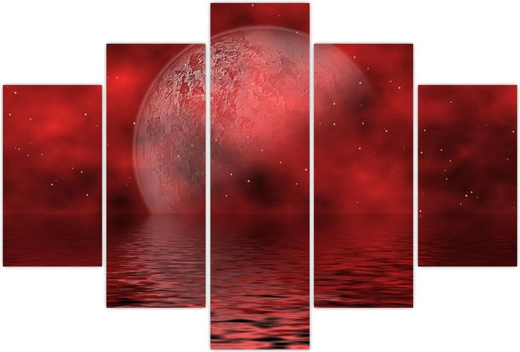 Tablou - Luna pe nivelul apei (150x105 cm)