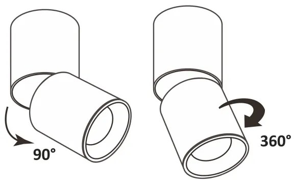 Spot NIXA 1xGU10/10W/230V negru