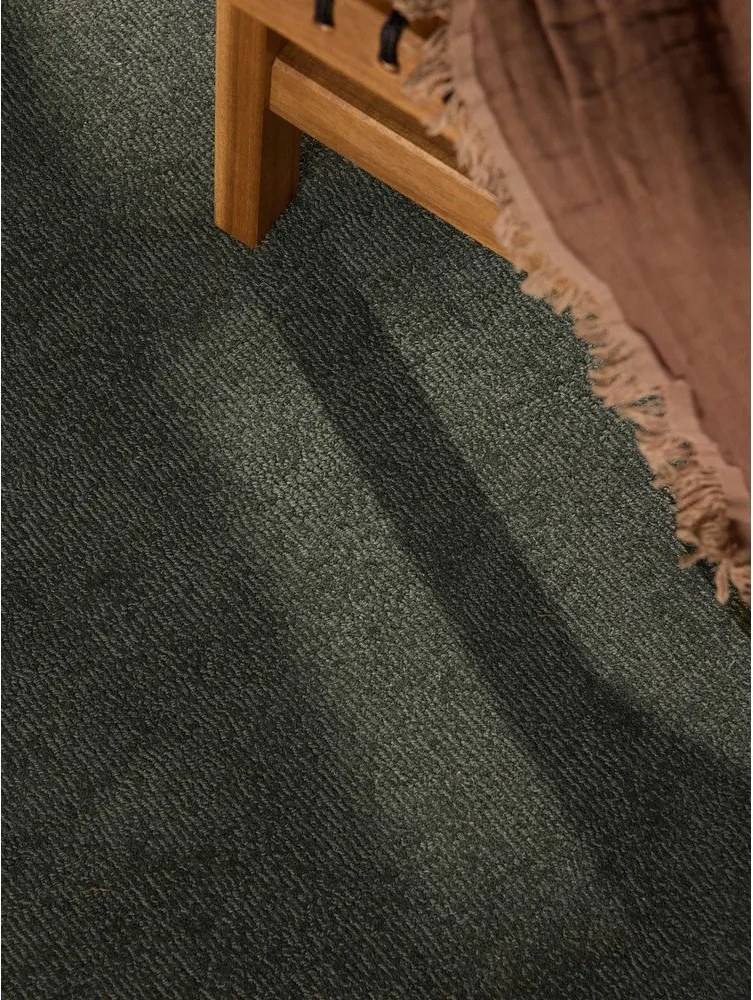 Covor verde închis țesut manual rotund din amestesc de lână ø 160 cm Kari Organic – Villeroy&Boch