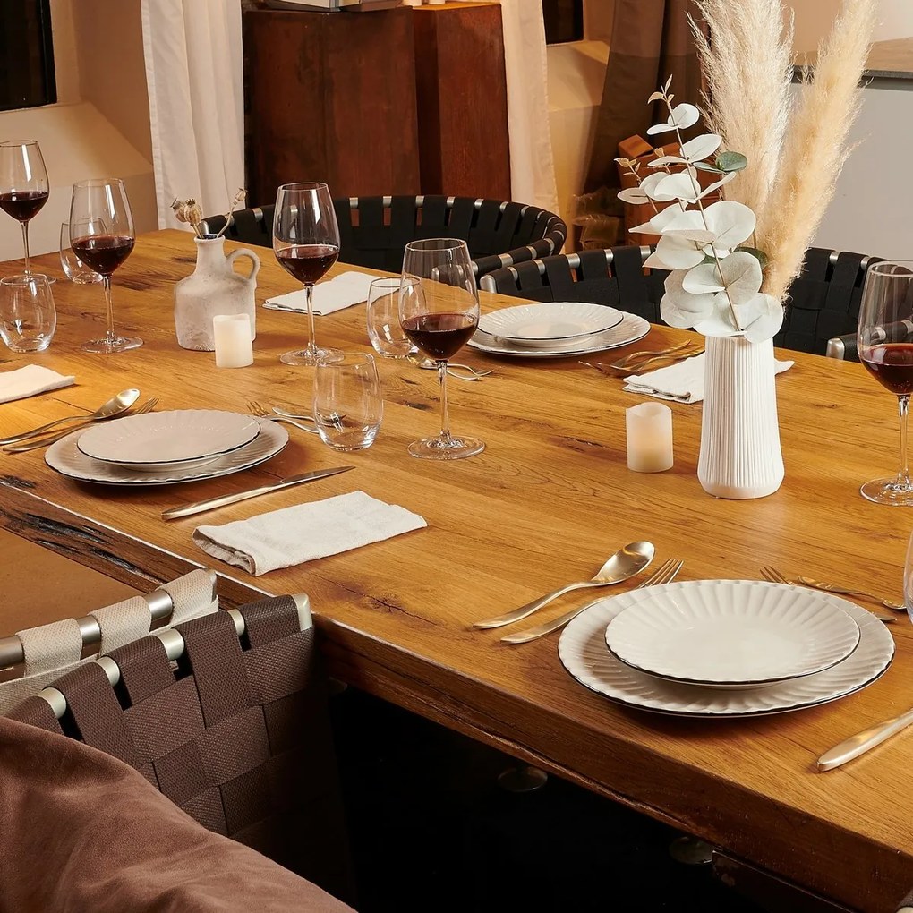 Serviciu de masă Mäser OSITA WHITE, 18 piese