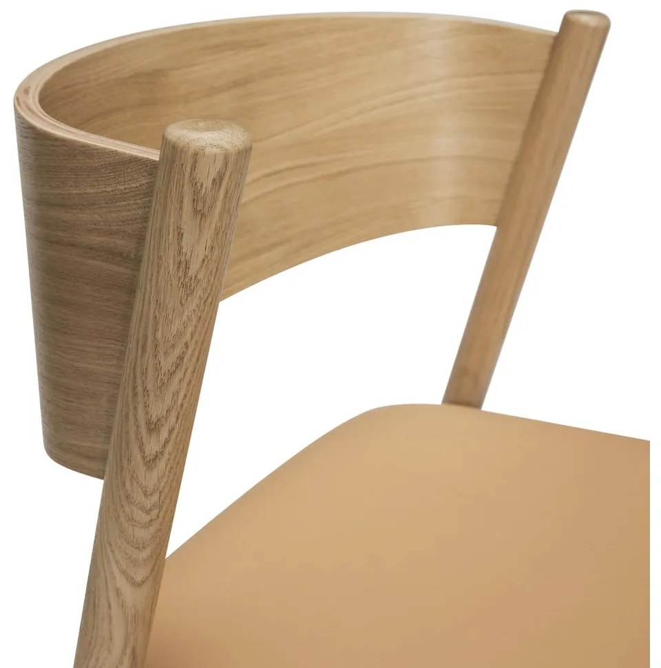 Scaun dining din lemn de stejar Oblique - Hübsch