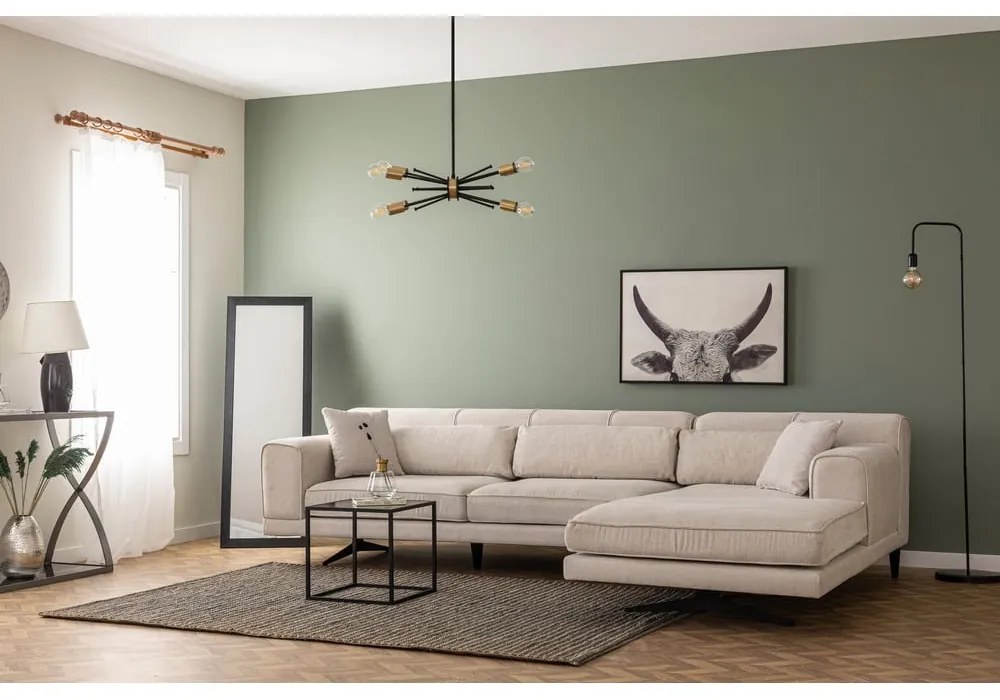 Colțar Artie Jivago bej, colț pe partea dreaptă