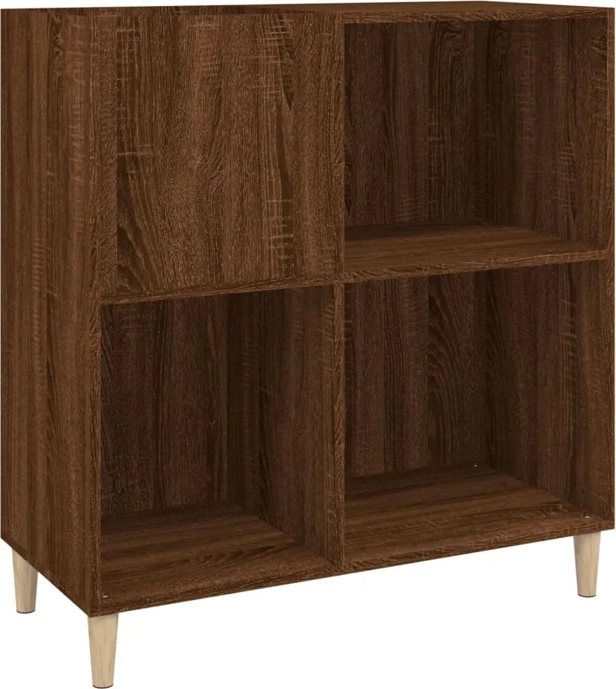 vidaXL Dulap pentru discuri stejar maro 84,5x38x89 cm lemn compozit