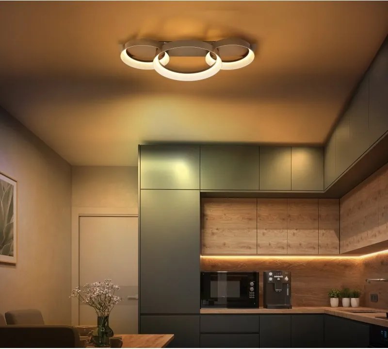 Plafoniera LED metal maro cafeniu SYRAKUS