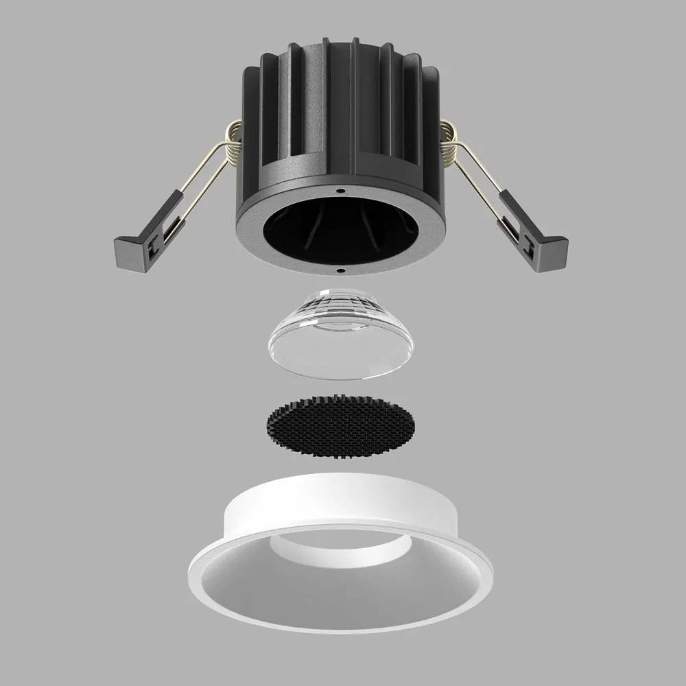 Spot LED incastrabil iluminat tehnic Round D-8cm alb