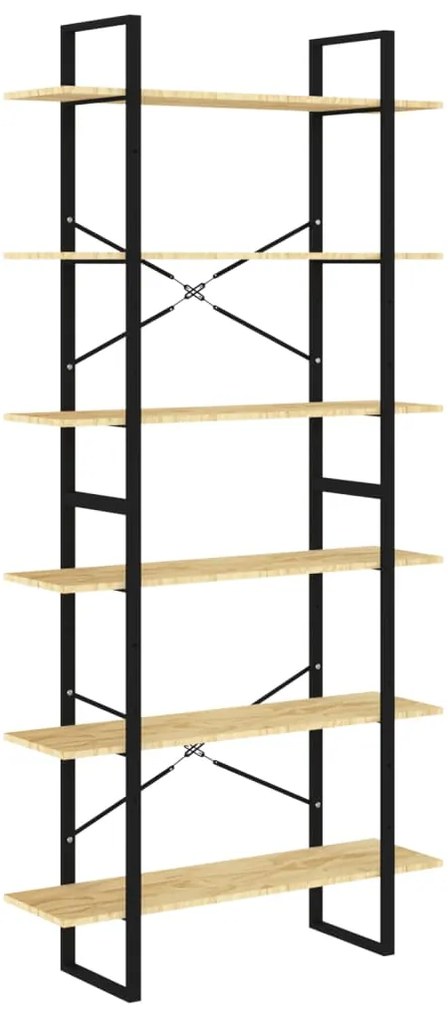 806562 vidaXL Dulap înalt, 100x30x210 cm, lemn masiv de pin