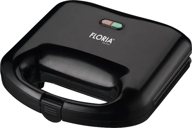 Sandwich Maker Floria ZLN0829, Putere 750W, Placa de tip grill, Antiaderenta, indicator luminos, Negru