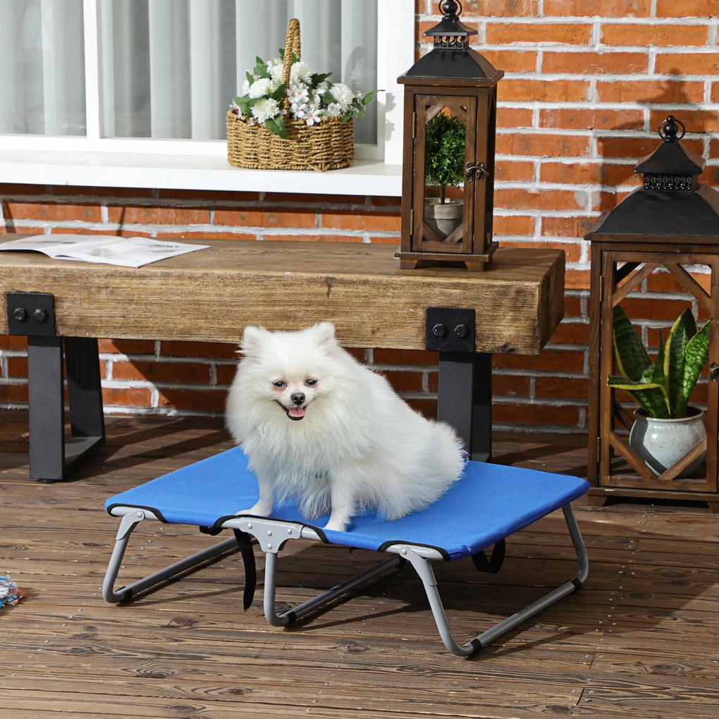PawHut Saltele Pliabile Oxford pentru Câini, Confort Exterior/Interior, Albastru, 59x46x15cm | Aosom Romania