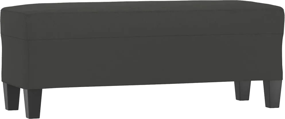 vidaXL Bancă, gri închis, 100x35x41 cm, microfibră