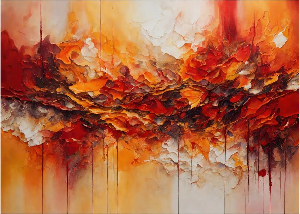 Tablou pe sticlă - Abstracție (70x50 cm)