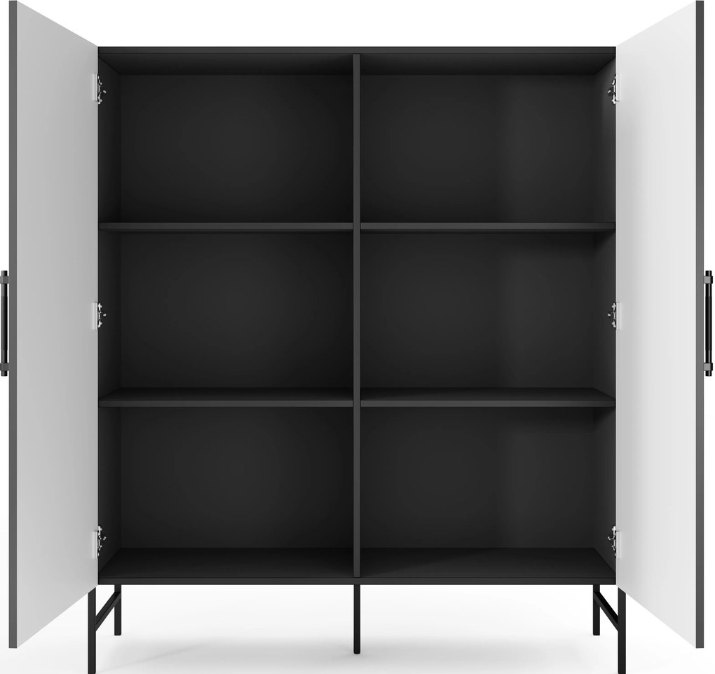 Comoda RAFTT 122x140cm, neagra