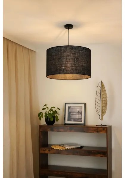 Brilagi - Lustr TUBES ROLLER 1xE27/15W/230V, pr. 50 cm, negru