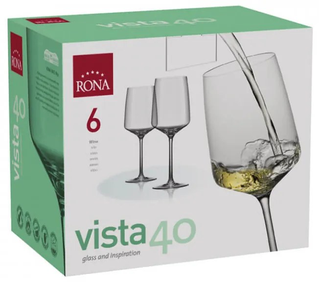 Set pahare Rona Vista 6839, 6 buc., 650 ml 107348