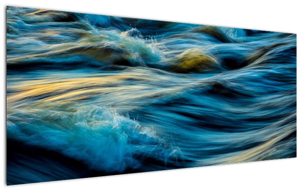 Tablou - Valuri (120x50 cm)