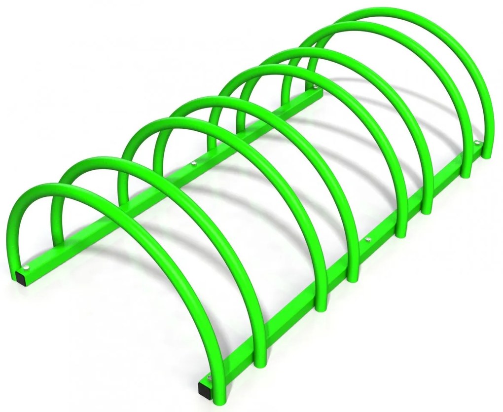 Suport rastel biciclete cu 4 sloturi -model 0022-4 Verde crud