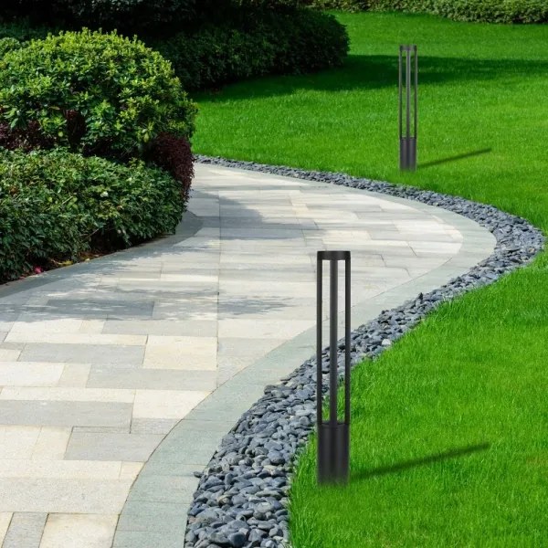 Lampă LED de exterior LED/10W/230V 80cm 6400K IP65 neagră