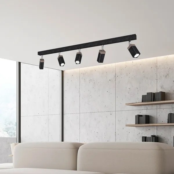 Spot SOLO 5xGU10/MR11/40W/230V negru