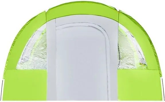 Cort verde iglu de camping pentru 6-8 persoane, cu un hol mare