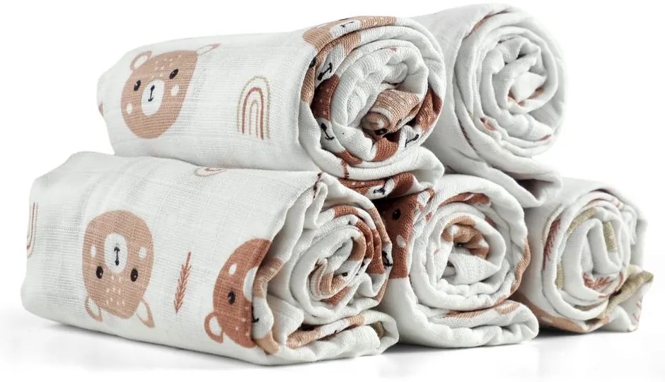 Scutece textile 5 bucăți: Ursuleț & săgeți