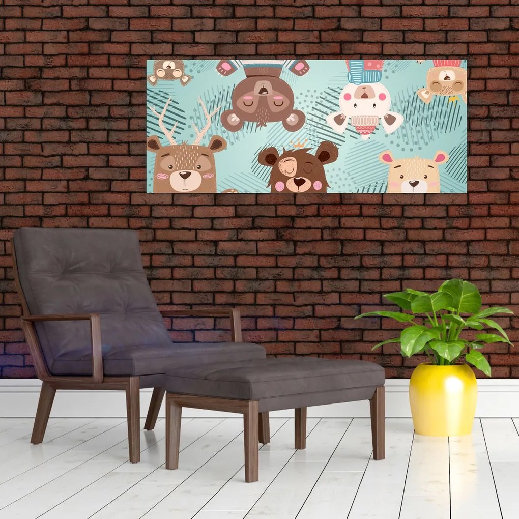 Tablou - Ursuleții veseli (120x50 cm)