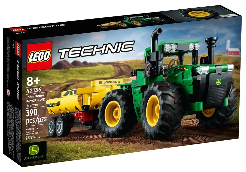 Set de construit LEGO   Technic, Tractor John Deere, 390 piese