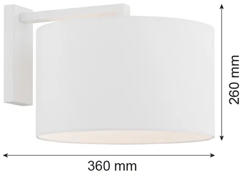 Lampă de perete KARIN 1xE27/15W/230V albă Argon 4294