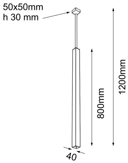 Lustră pe cablu DOHA 1xGU10/15W/230V neagră Shilo 5701
