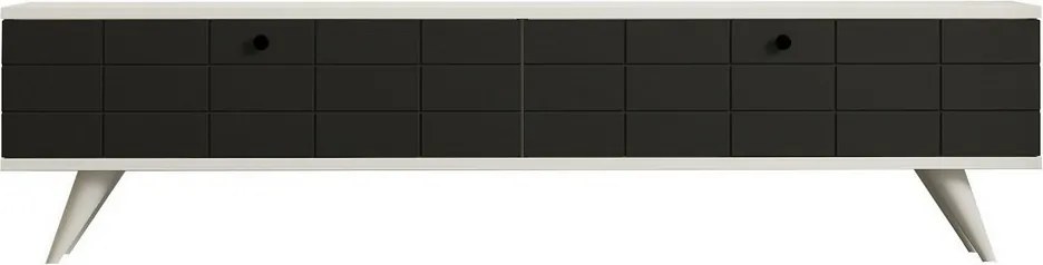 Măsuță TV Alberi Alb și Antracit