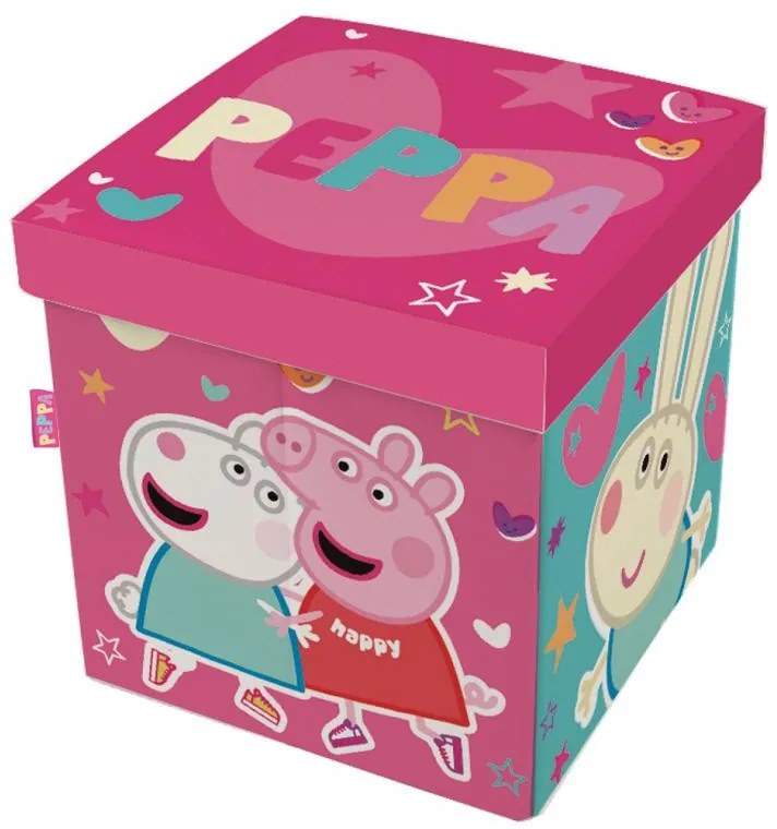 Purcelușa Peppa depozitare jucării 30×30×30 cm
