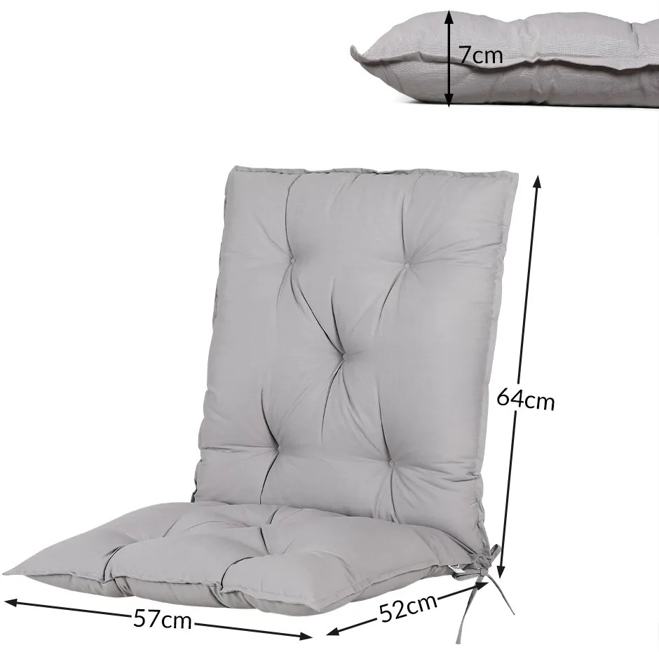 Deuba Set 2 perne 116x57x7cm - gri