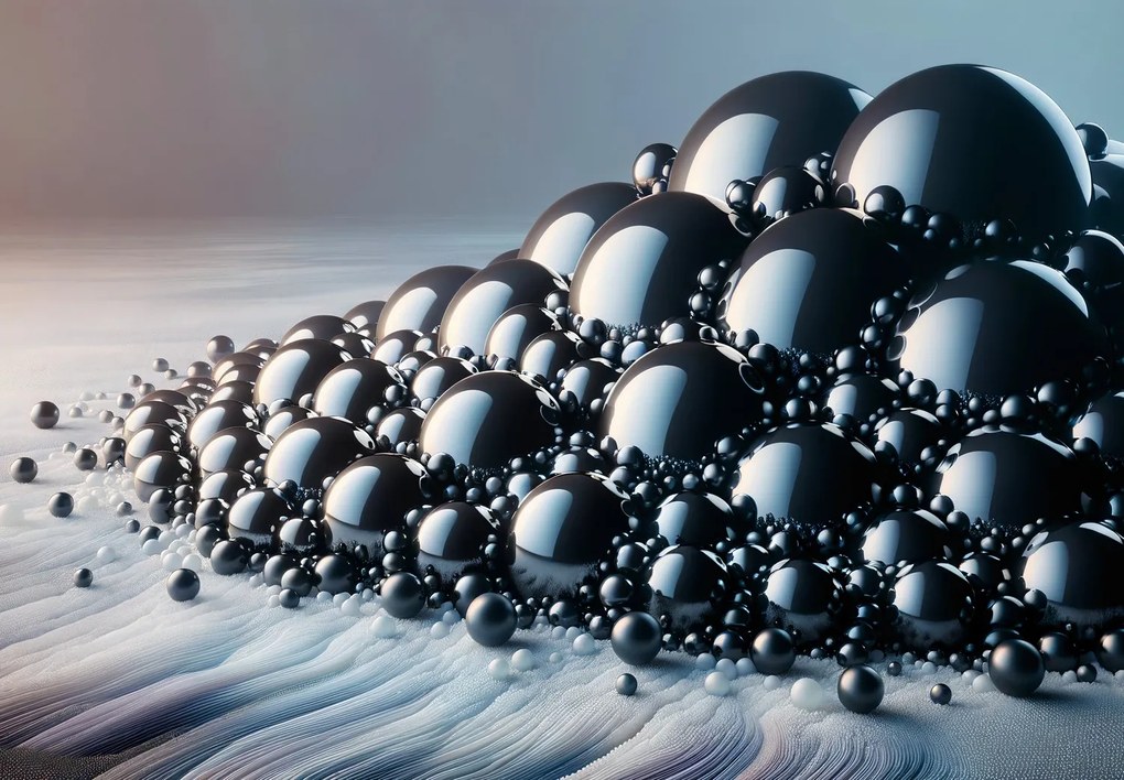Fototapet - Munte de bile negre (147x102 cm)