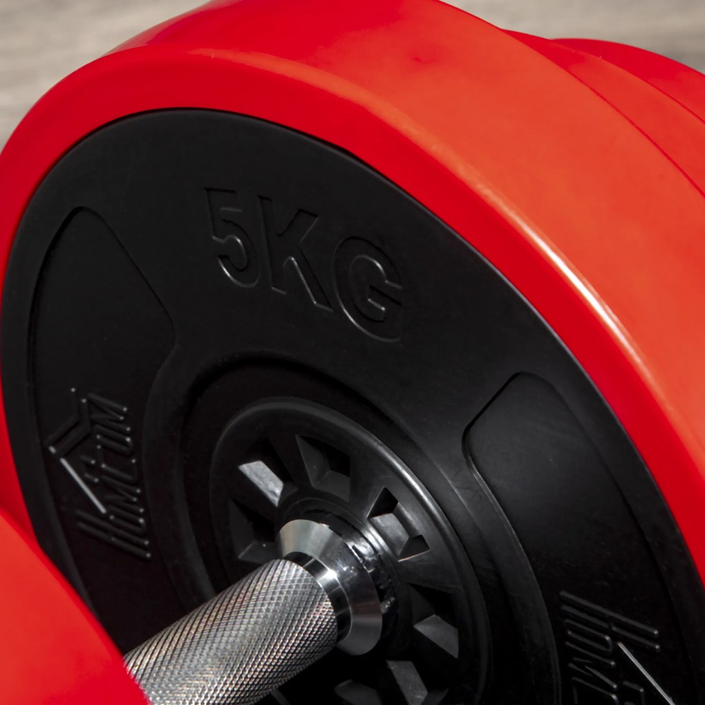 HOMCOM Set Greutăți 40KG pentru Gantere Ajustabile Antrenament Sport Acasă | Aosom Romania
