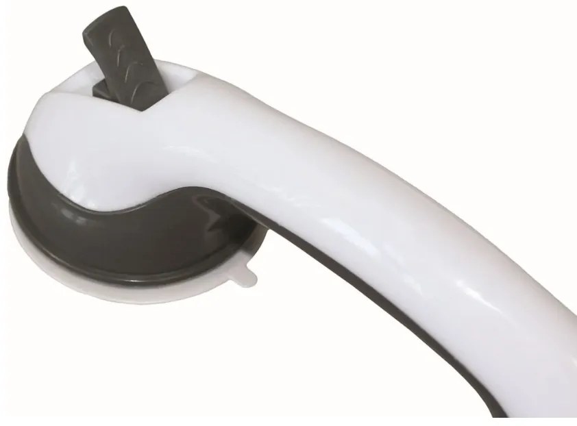 Bară pentru baie cu ventuze Spirella SAFE, albă,29 cm
