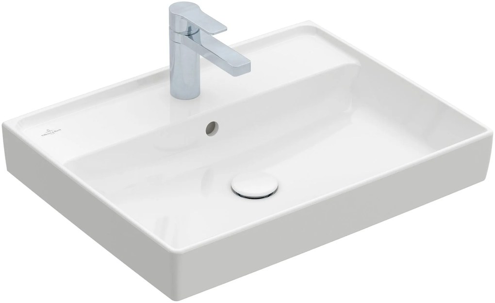 Villeroy &amp; Boch Collaro lavoar 60x47 cm dreptunghiular clasică-mobilier alb 4A336001