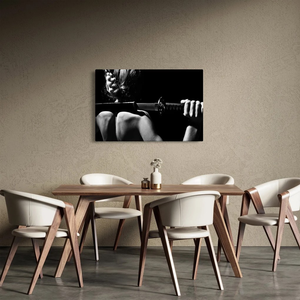Tablou - Femeie cu o sabie (90x60 cm)